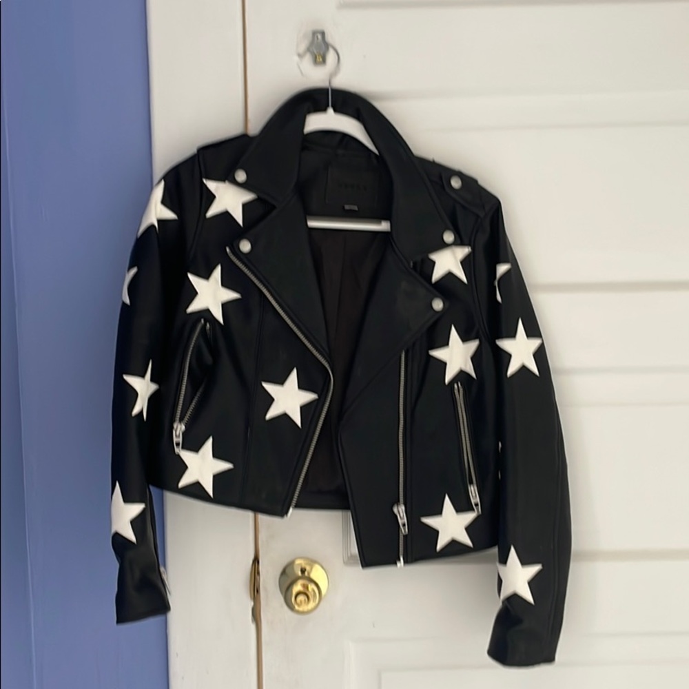 Star leather jacket